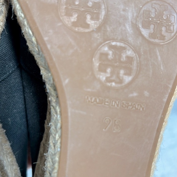 Tory Burch Filipa Black Canvas Espadrille size 9 - Picture 9 of 12